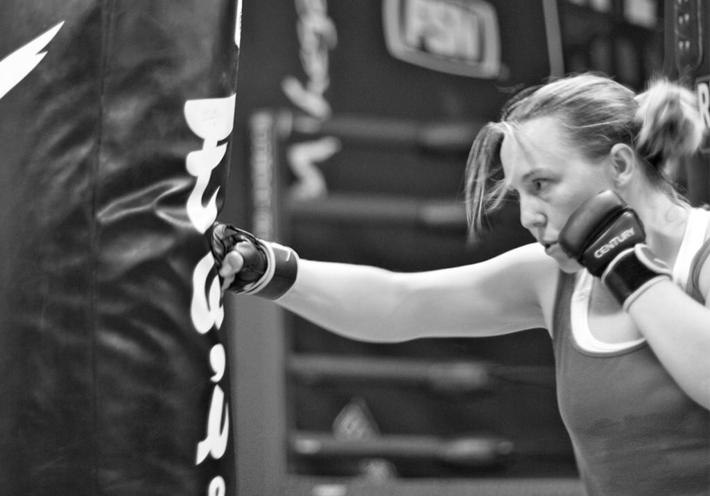 <h5><b> KICKBOXING </b></h5> <br><span class=hidden-xs> 
The Kickboxing program at Warrior is an action-packed, fast-paced, non-contact, high-energy class, which is an amazing cardiovascular workout.</span>